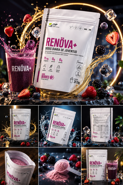 Renova Colágeno Hidrolizado con Biopéptido Activos Berries