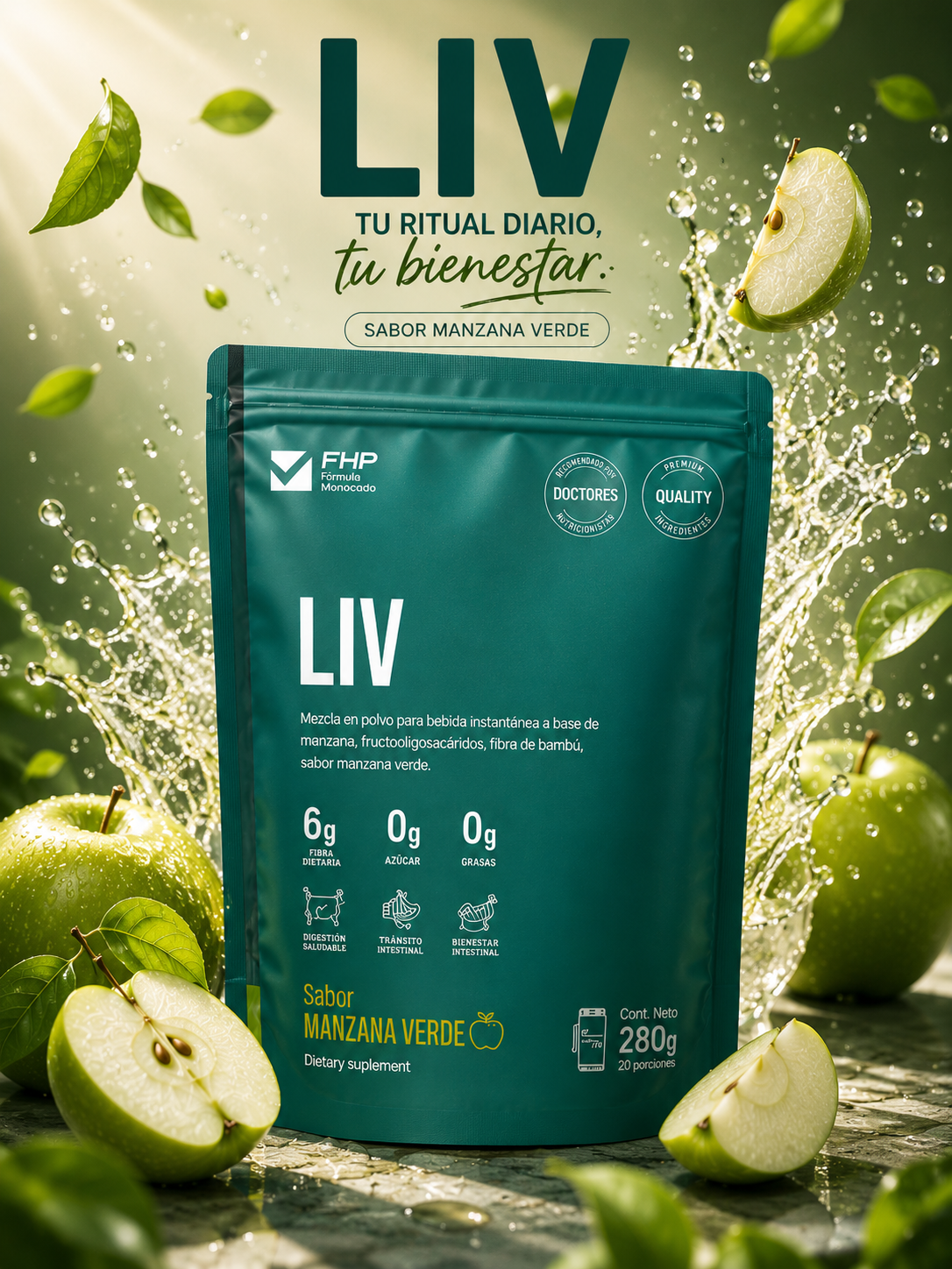 LIV SUPLEMENTO NATURAL DE MANZANA