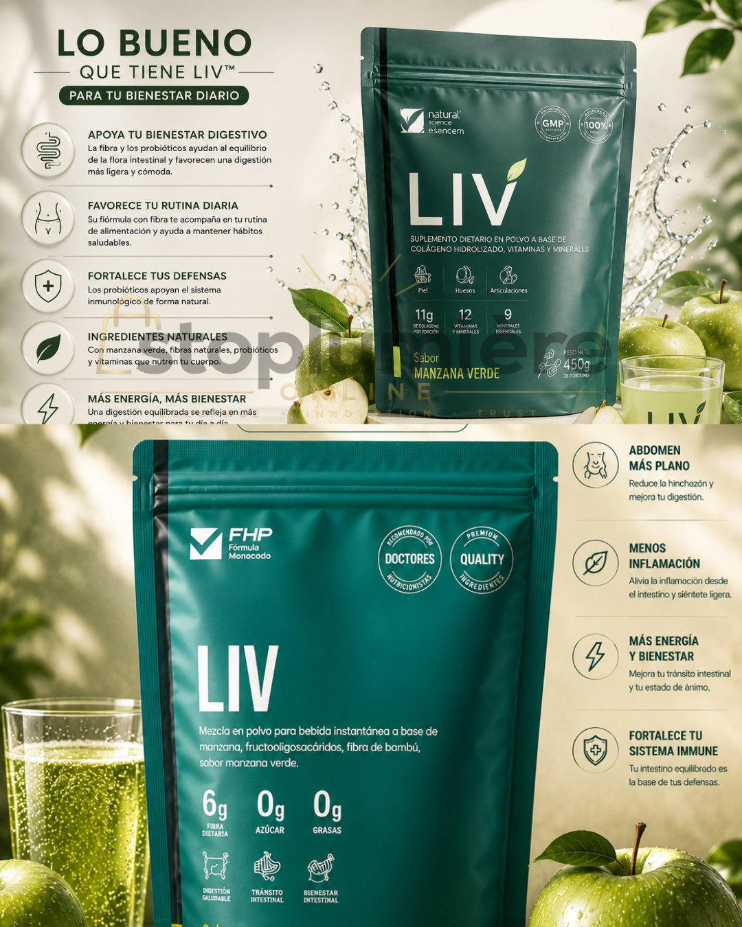 LIV SUPLEMENTO NATURAL DE MANZANA